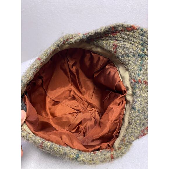 Branigan Weavers Irish Tweed Cadet Cap Hat Wool Alpaca Plaid Made in Ireland - Picture 7 of 10